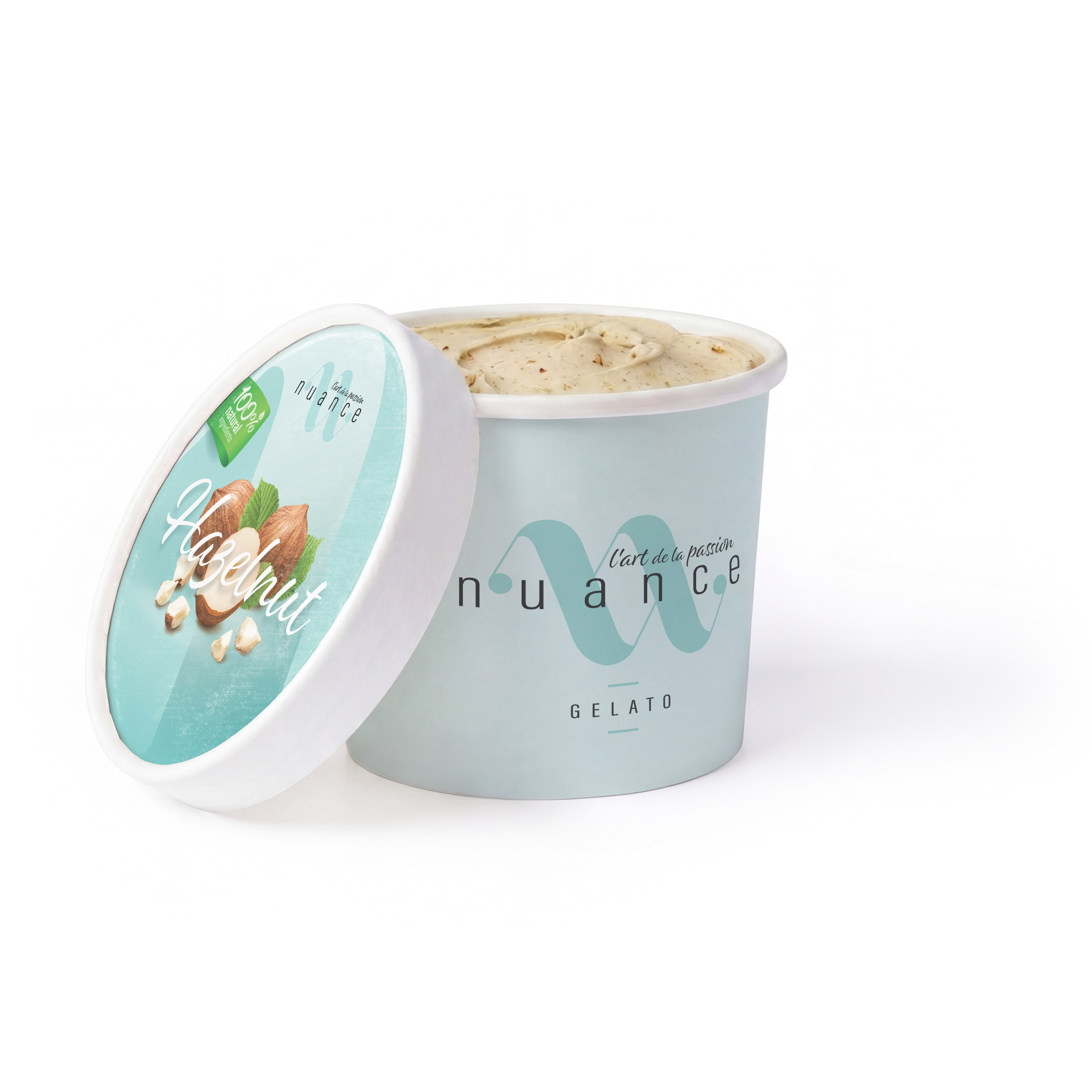 Hazelnut gelato