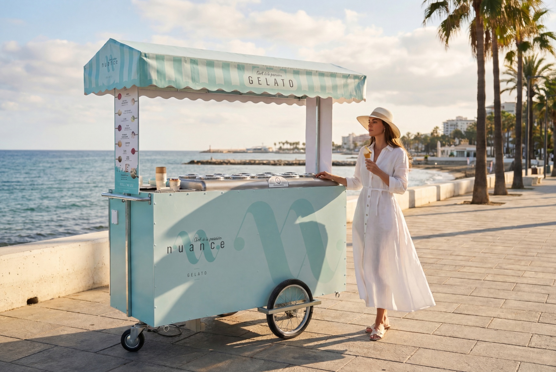 NUANCE gelato trolley — In service, all day
