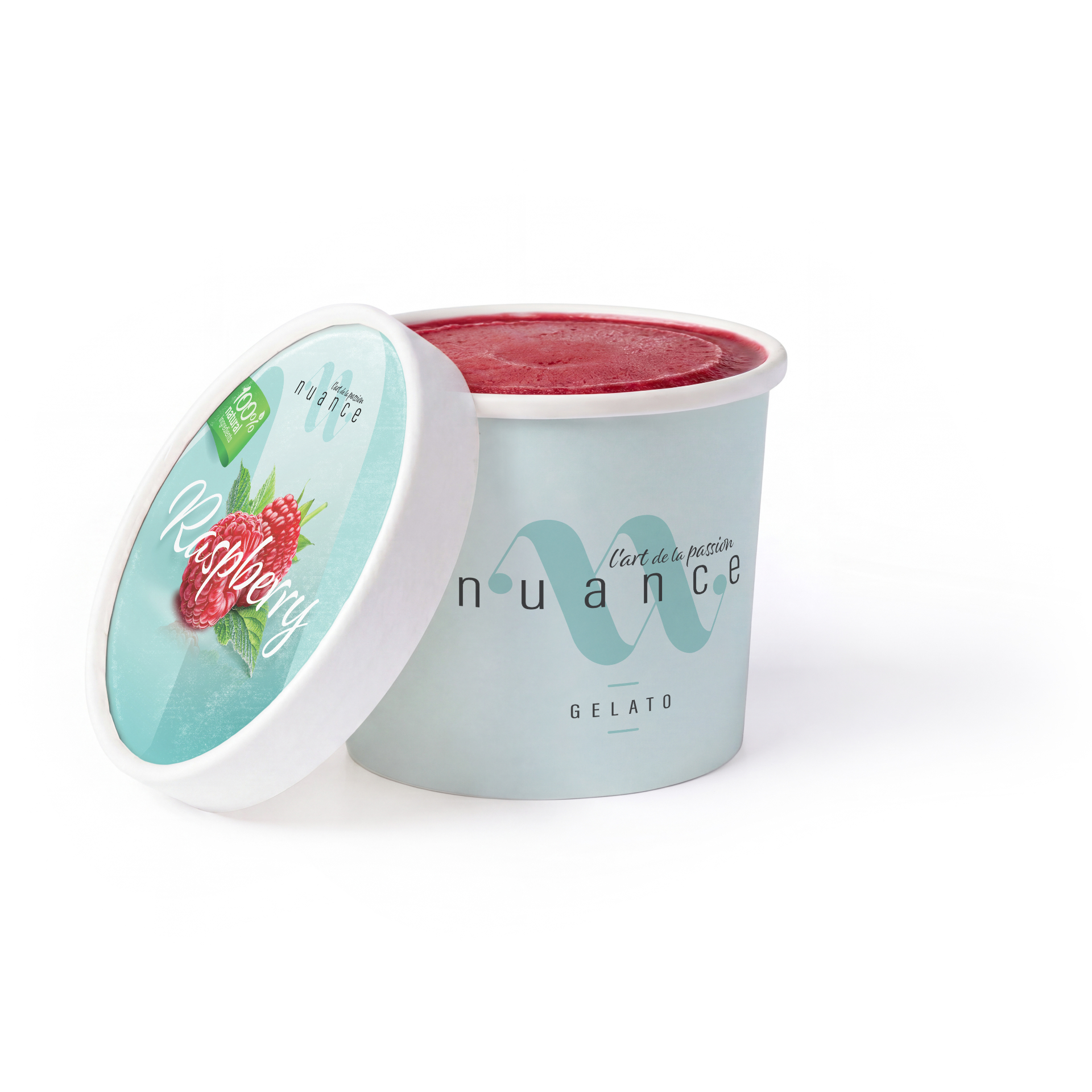 Raspberry gelato
