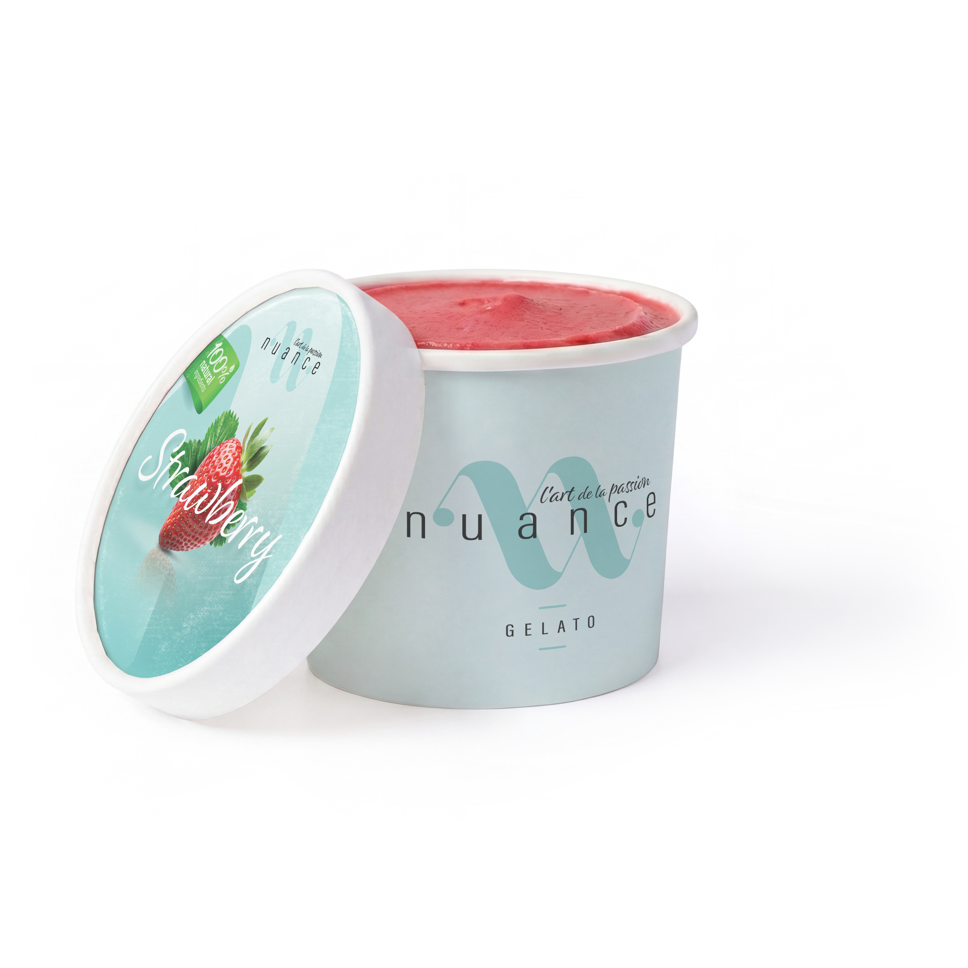 Strawberry gelato