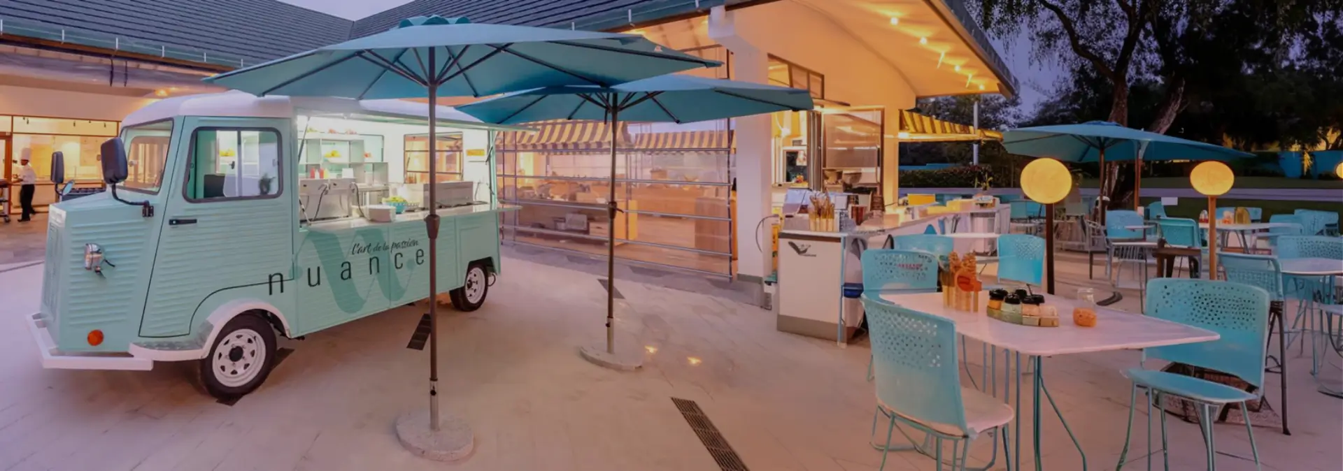 The NUANCE gelato truck at an outdoor venue
